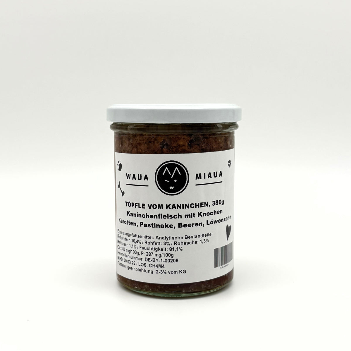 Töpfle Kaninchen, 380g - WauaMiaua