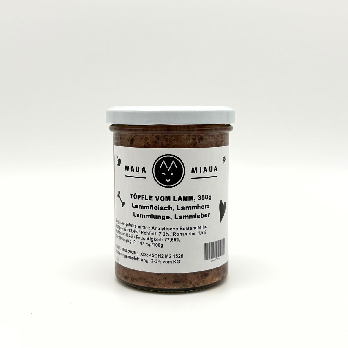 Töpfle Lamm pur, 380g - WauaMiaua